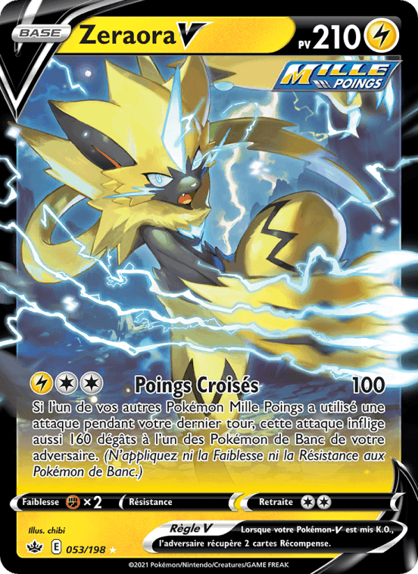 Zeraora V, carte 53 de Règne de Glace