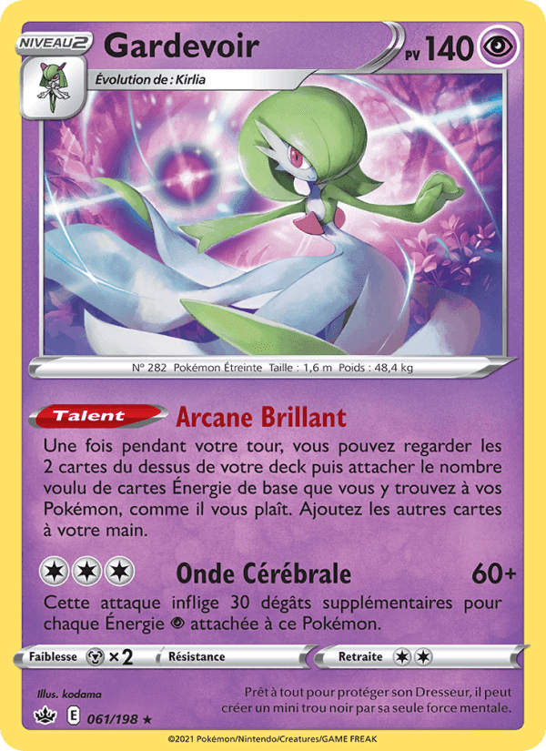 Gardevoir, carte 61 de Règne de Glace