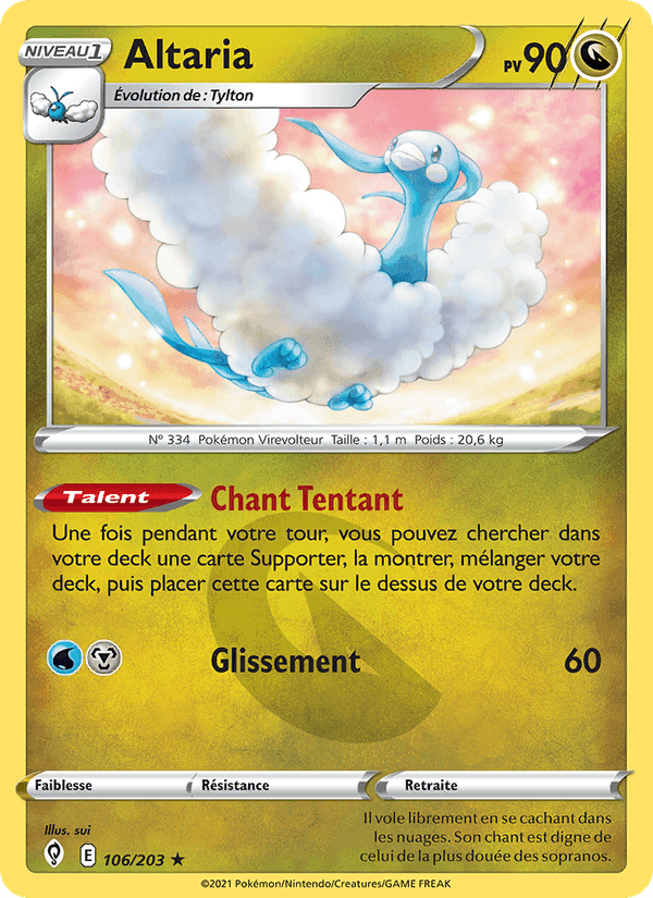 Altaria, carte 106 de Évolution Céleste