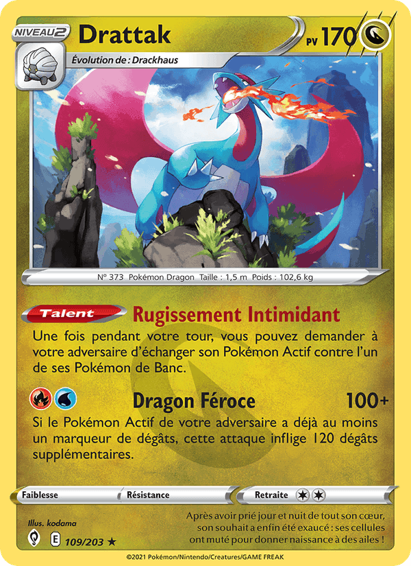 Drattak, card 109 from Évolution Céleste