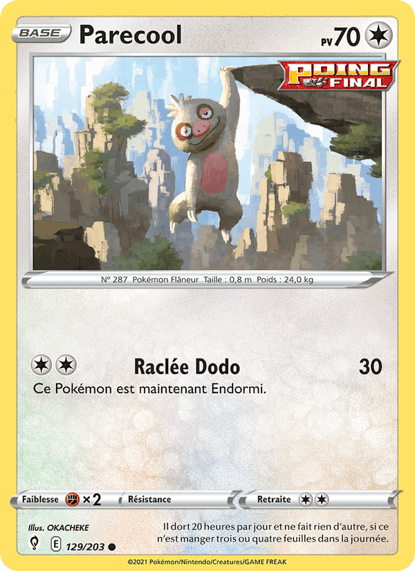 Parecool, carte 129 de Évolution Céleste