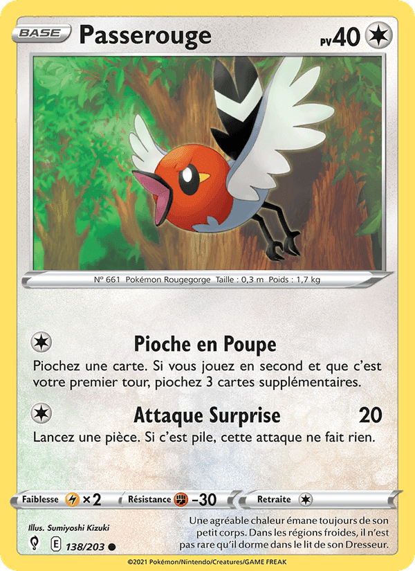 Passerouge, carte 138 de Évolution Céleste