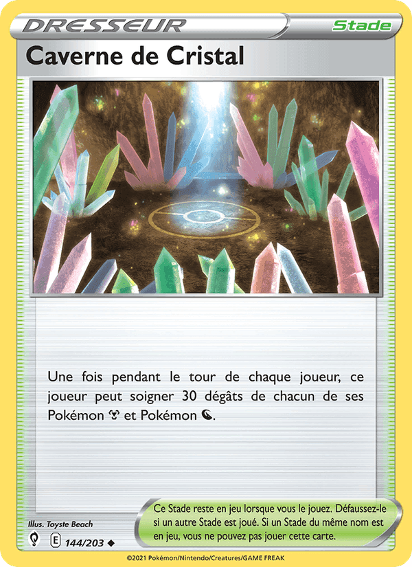 Caverne de Cristal, carte 144 de Évolution Céleste