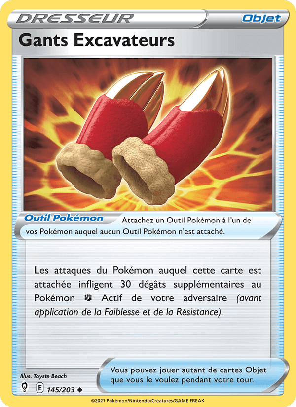 Gants Excavateurs, carte 145 de Évolution Céleste
