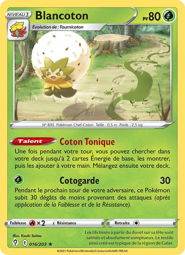 Blancoton, card 16 from Évolution Céleste