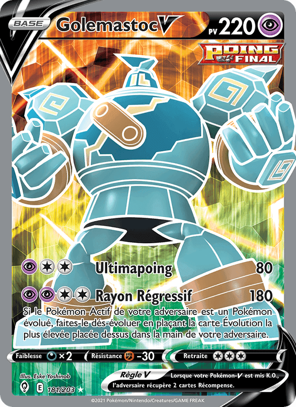 Golemastoc V, card 181 from Évolution Céleste