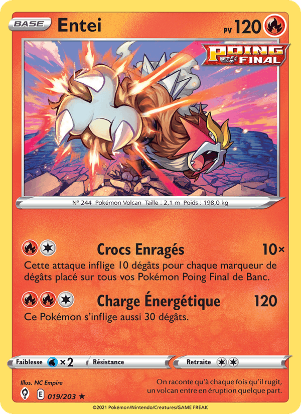 Entei, card 19 from Évolution Céleste