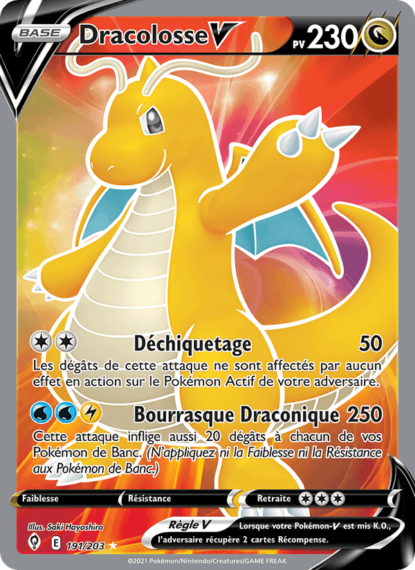 Dracolosse V, carta 191 de Évolution Céleste