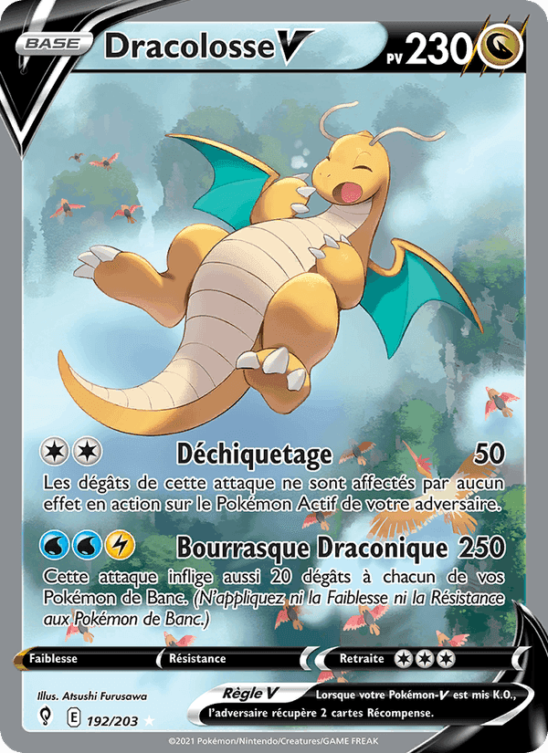 Dracolosse V, card 192 from Évolution Céleste