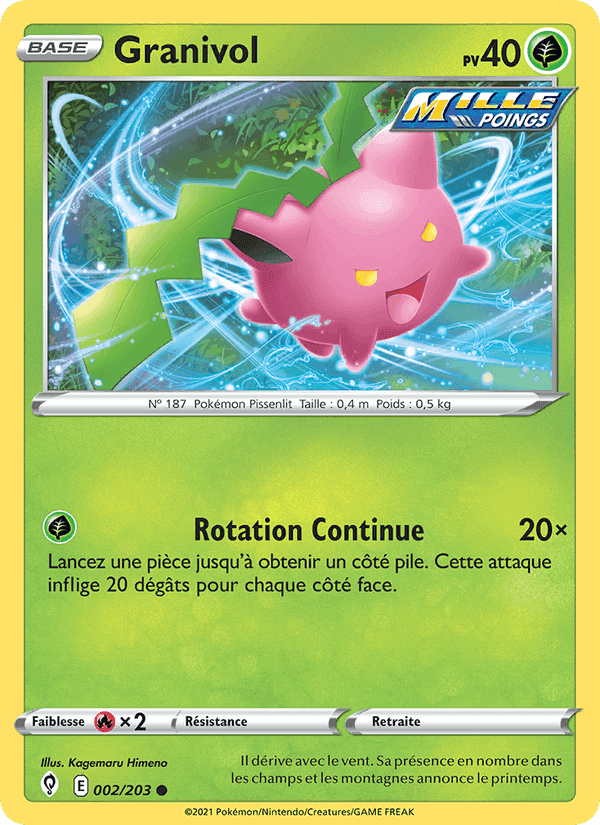 Granivol, carte 2 de Évolution Céleste