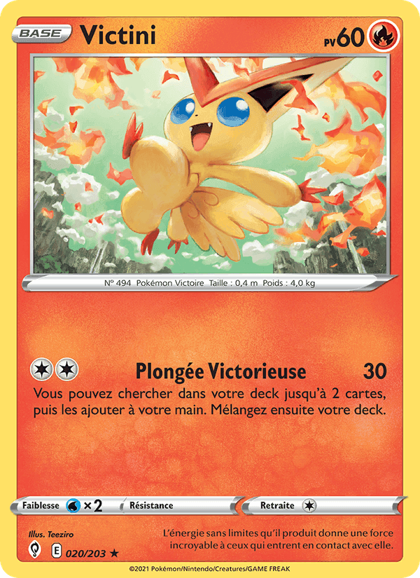 Victini, card 20 from Évolution Céleste