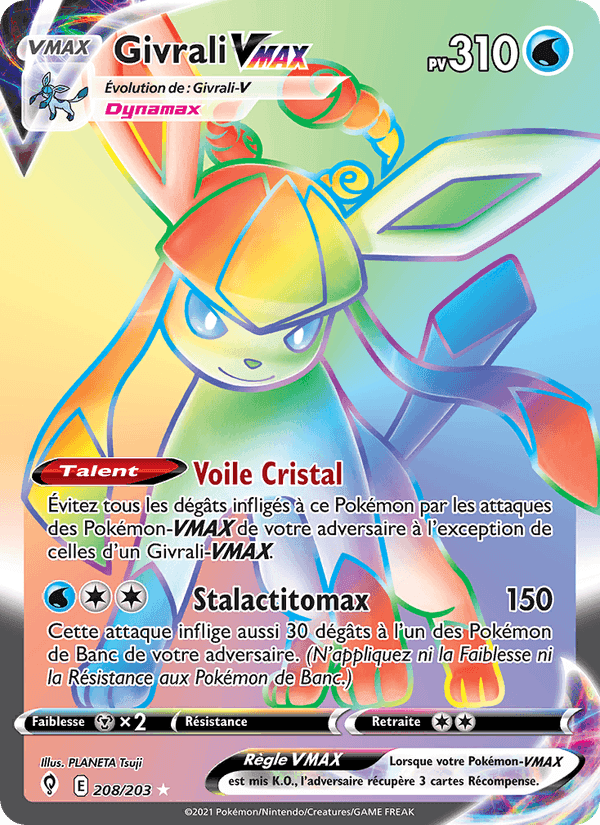 Givrali VMAX, carte 208 de Évolution Céleste