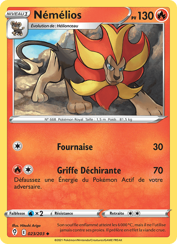 Némélios, card 23 from Évolution Céleste