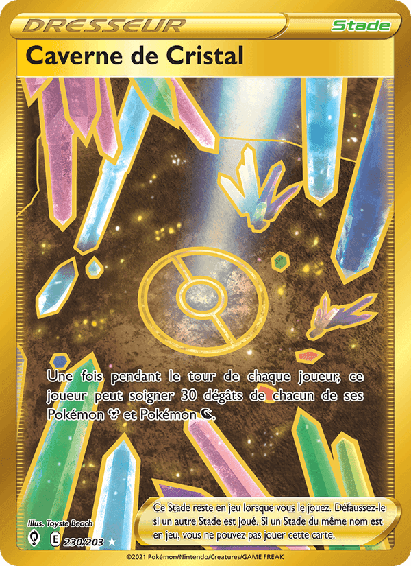 Caverne de Cristal, carte 230 de Évolution Céleste