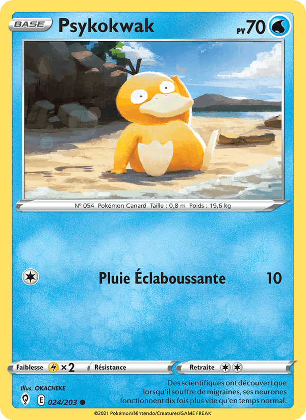 Psykokwak, card 24 from Évolution Céleste