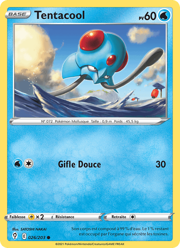 Tentacool, carte 26 de Évolution Céleste