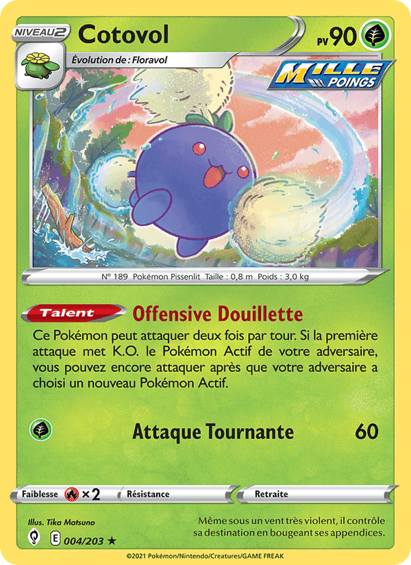 Cotovol, carta 4 de Évolution Céleste