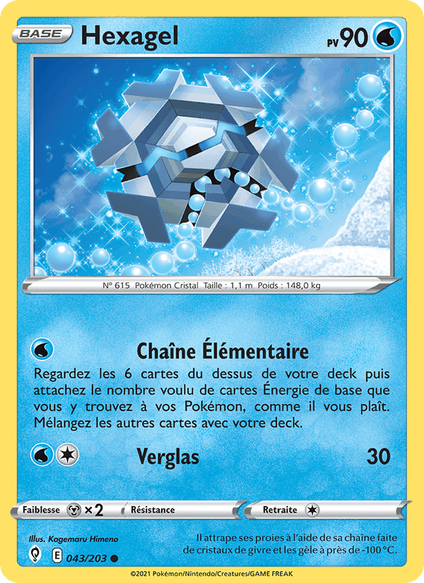 Hexagel, carte 43 de Évolution Céleste
