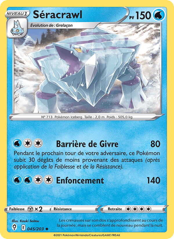 Séracrawl, carte 45 de Évolution Céleste