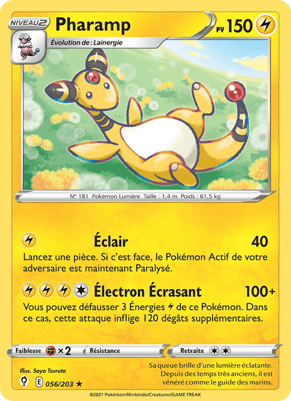 Pharamp, card 56 from Évolution Céleste