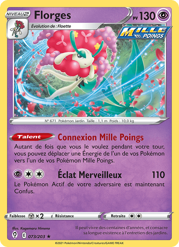 Florges, carte 73 de Évolution Céleste