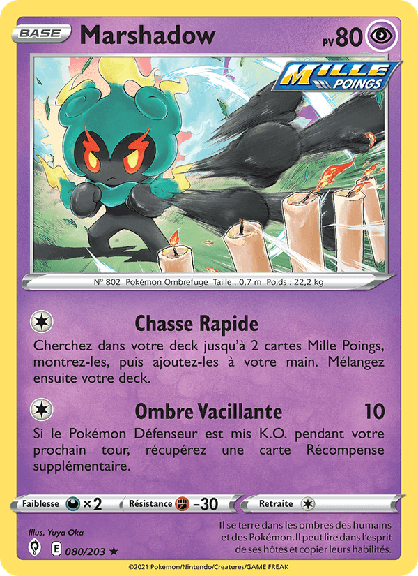 Marshadow, carte 80 de Évolution Céleste