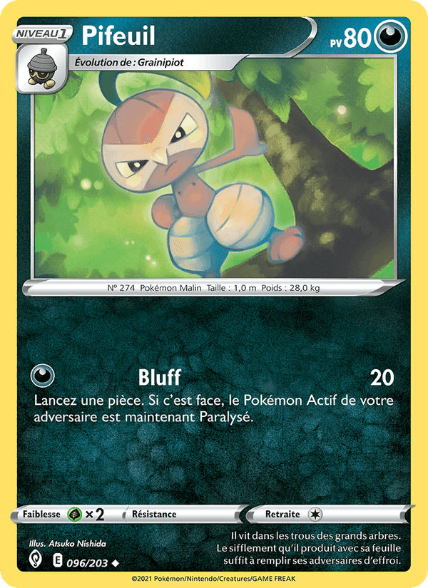 Pifeuil, carte 96 de Évolution Céleste