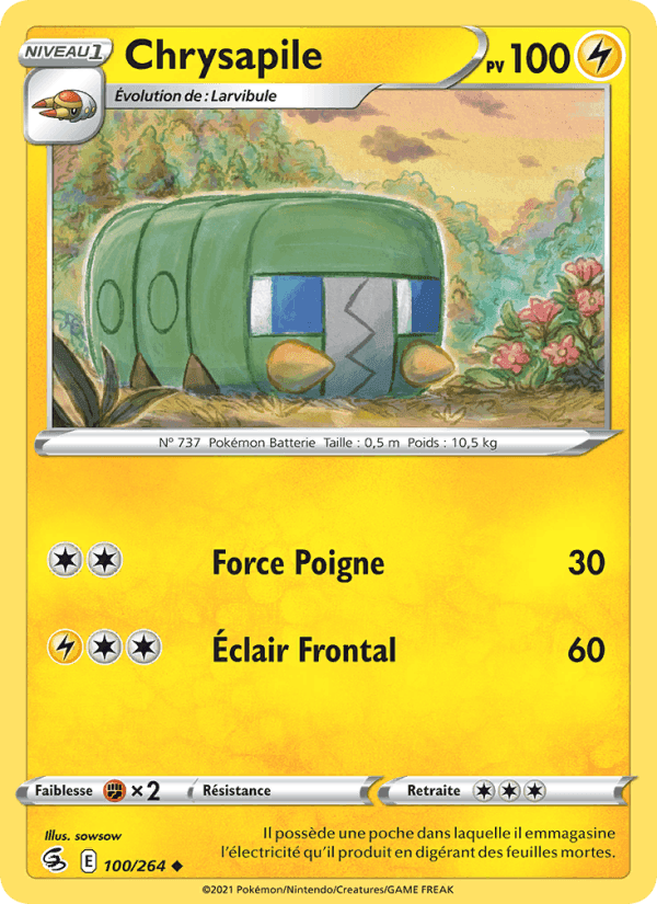 Chrysapile, card 100 from Poing de Fusion