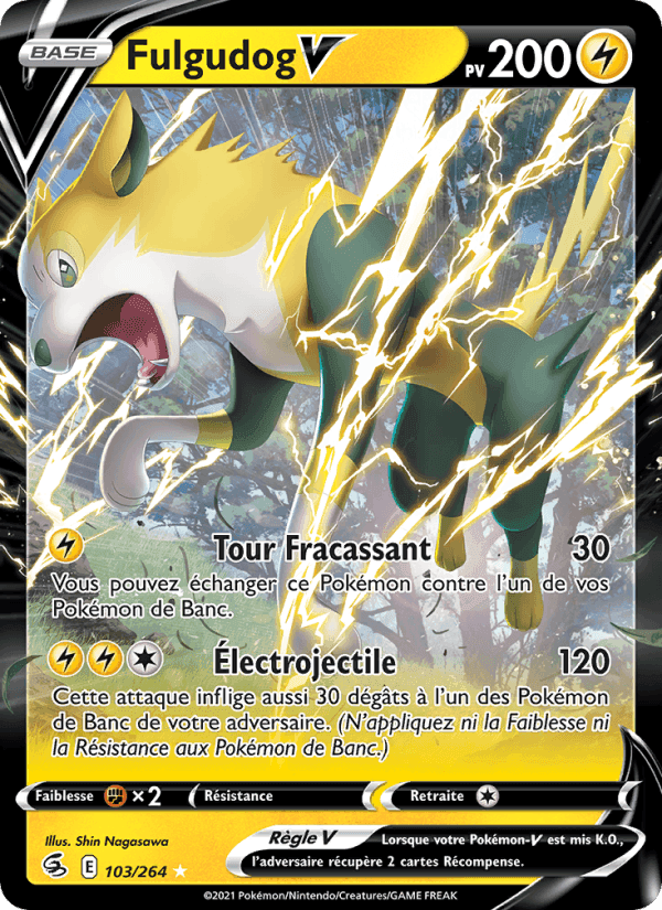 Fulgudog V, card 103 from Poing de Fusion