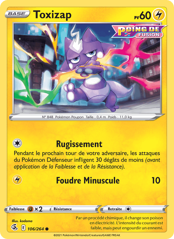 Toxizap, carte 106 de Poing de Fusion