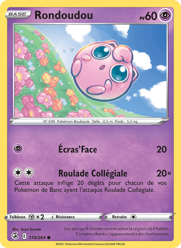 Rondoudou, carte 110 de Poing de Fusion