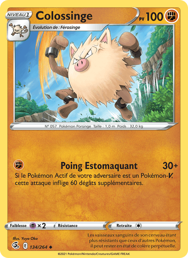 Colossinge, carte 134 de Poing de Fusion