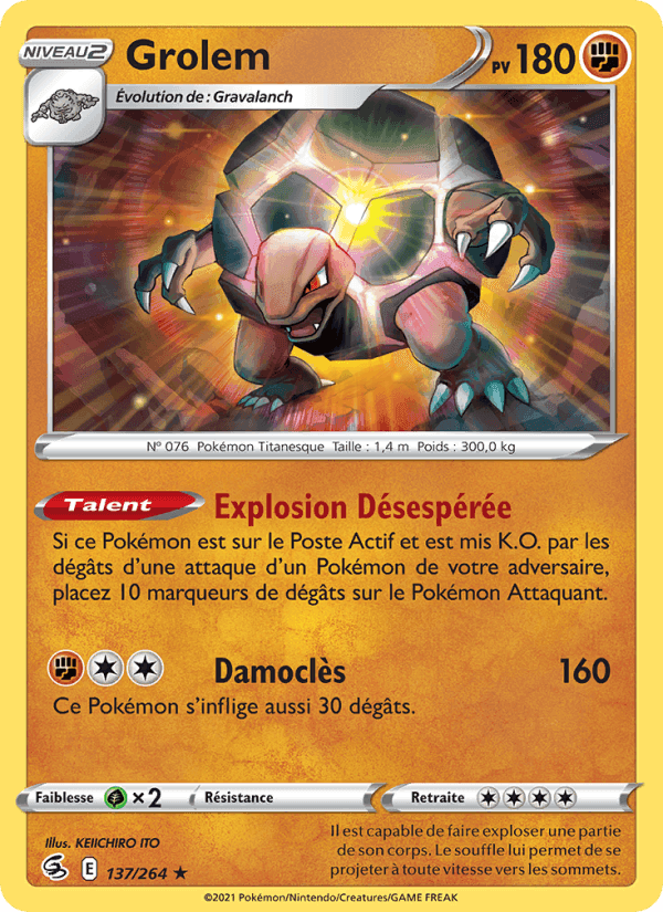 Grolem, carte 137 de Poing de Fusion