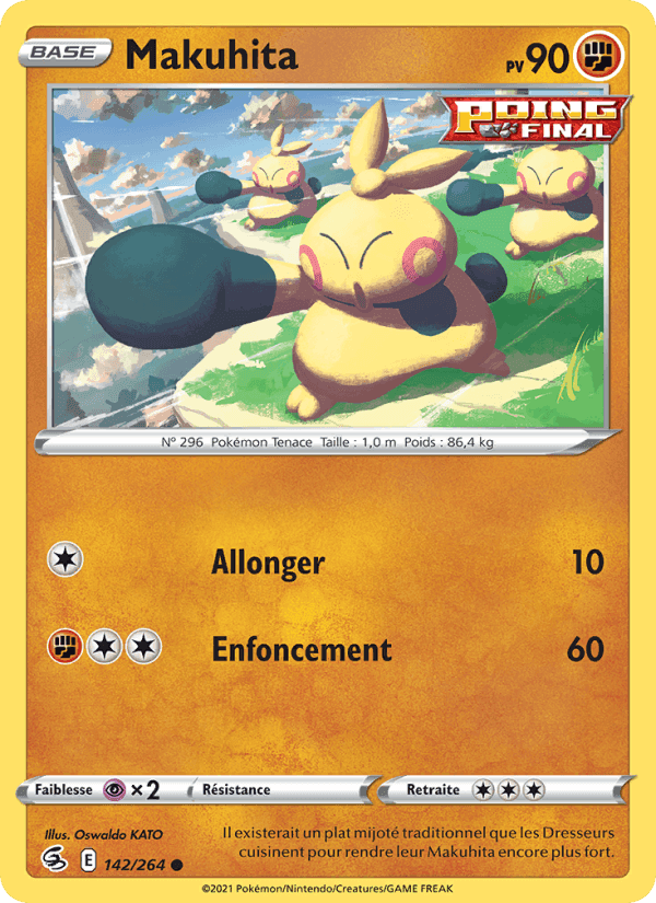 Makuhita, carte 142 de Poing de Fusion