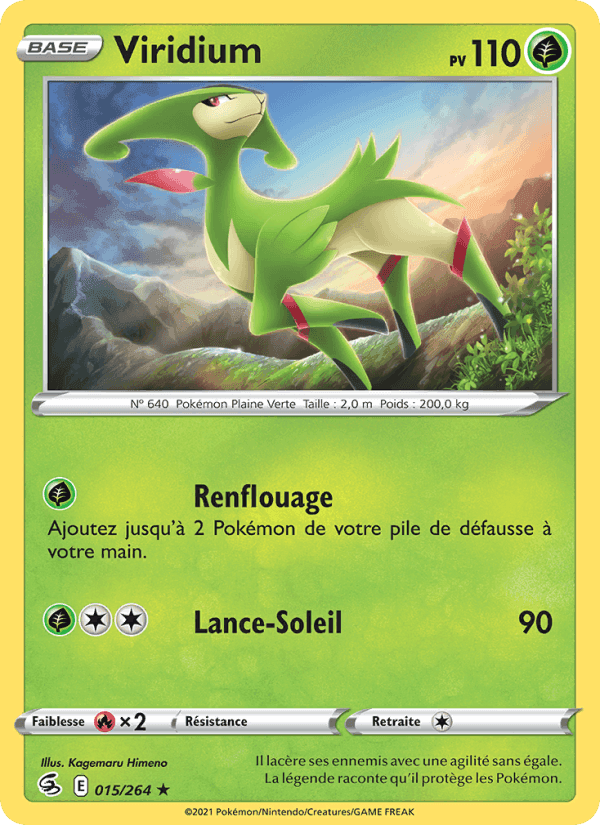 Viridium, carte 15 de Poing de Fusion
