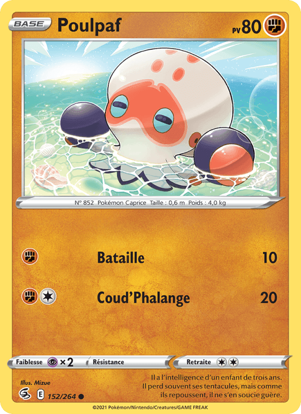 Poulpaf, carte 152 de Poing de Fusion