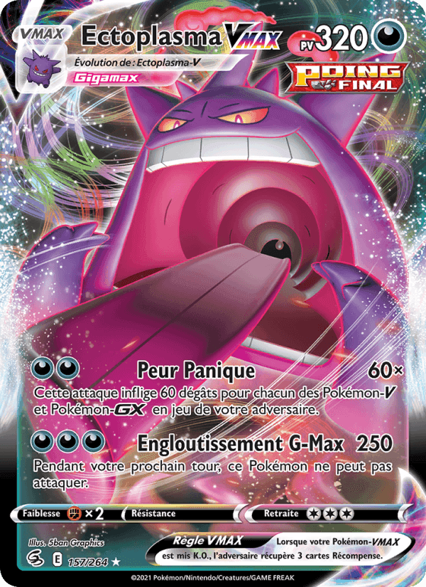 Ectoplasma VMAX, carte 157 de Poing de Fusion