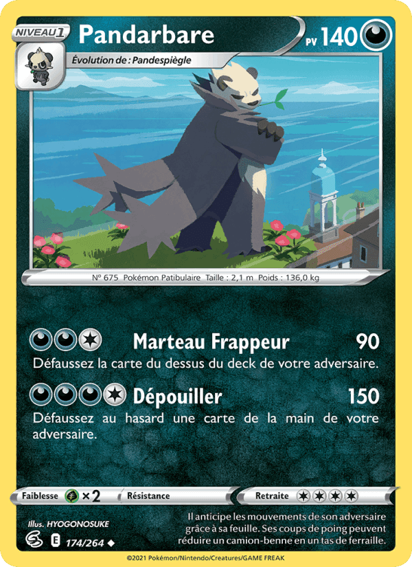Pandarbare, carte 174 de Poing de Fusion