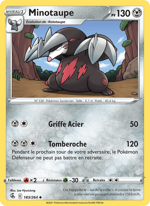 Minotaupe, carte 183 de Poing de Fusion