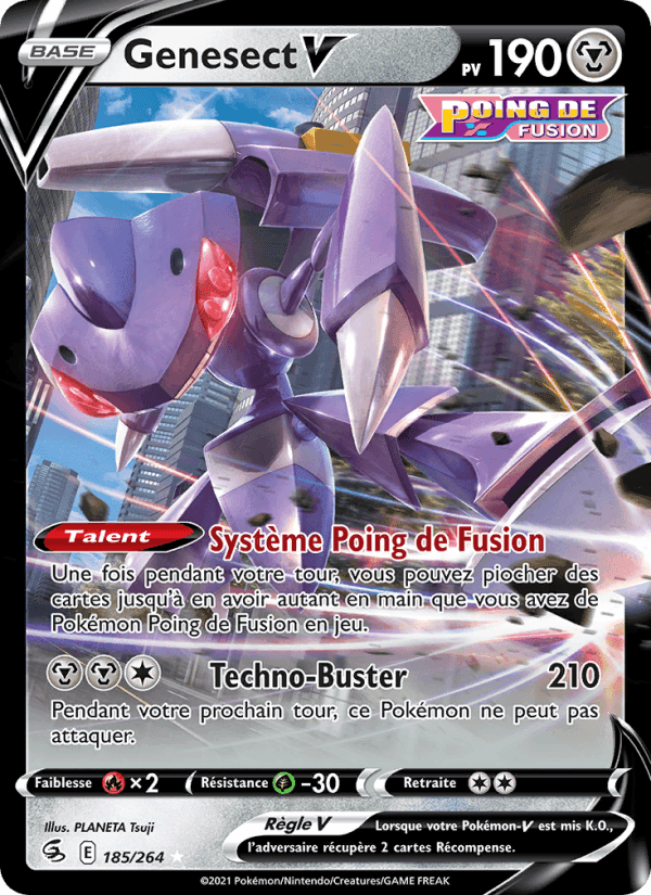 Genesect V, carte 185 de Poing de Fusion