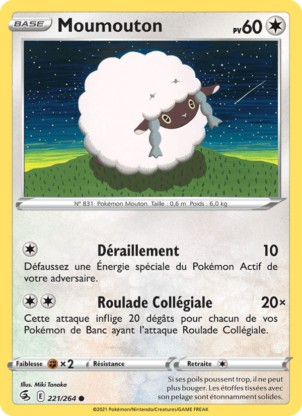 Moumouton, carte 221 de Poing de Fusion