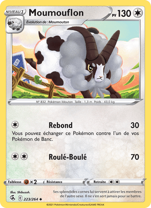 Moumouflon, carte 223 de Poing de Fusion