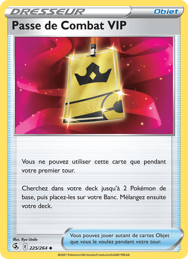 Passe de Combat VIP, card 225 from Poing de Fusion