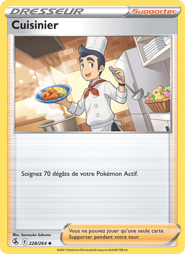 Cuisinier, carte 228 de Poing de Fusion