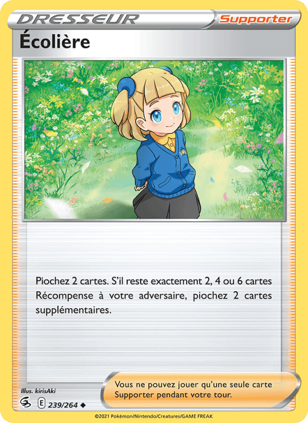 Écolière, card 239 from Poing de Fusion