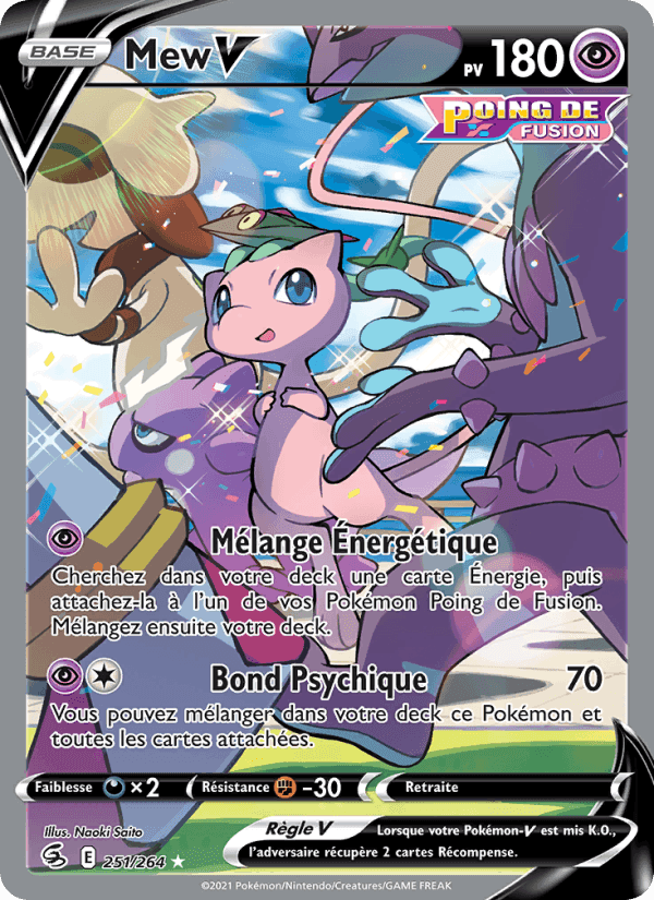 Mew V, carte 251 de Poing de Fusion