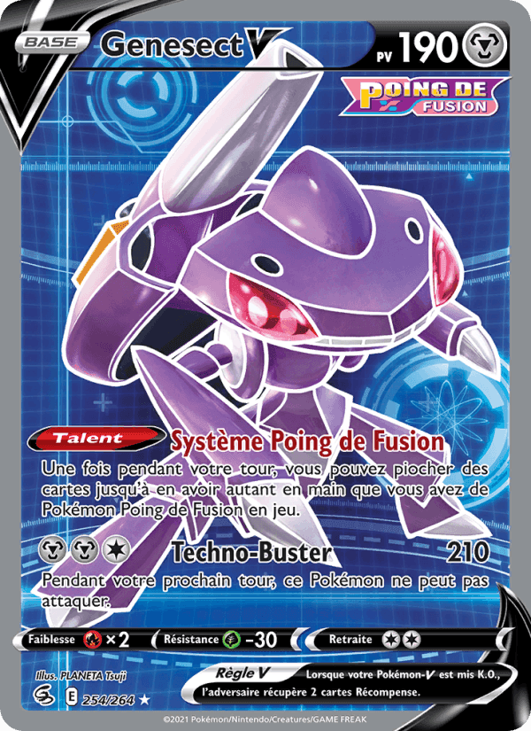 Genesect V, carte 254 de Poing de Fusion