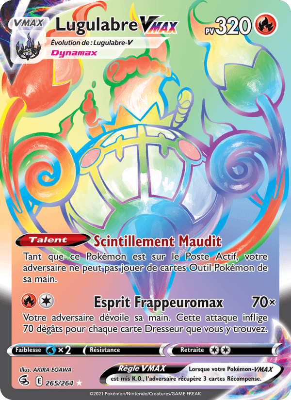 Lugulabre VMAX, card 265 from Poing de Fusion