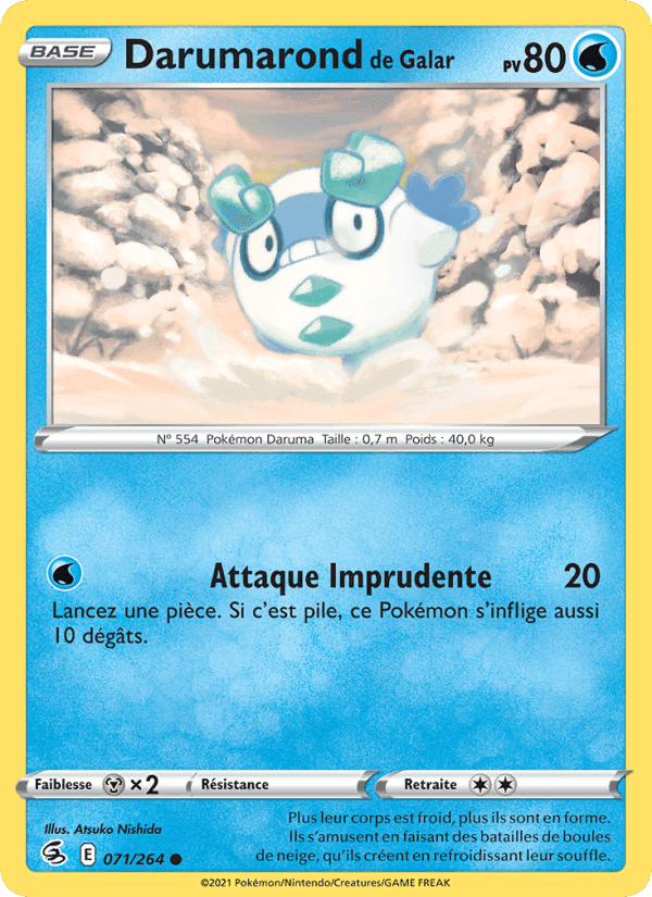 Darumarond de Galar, card 71 from Poing de Fusion