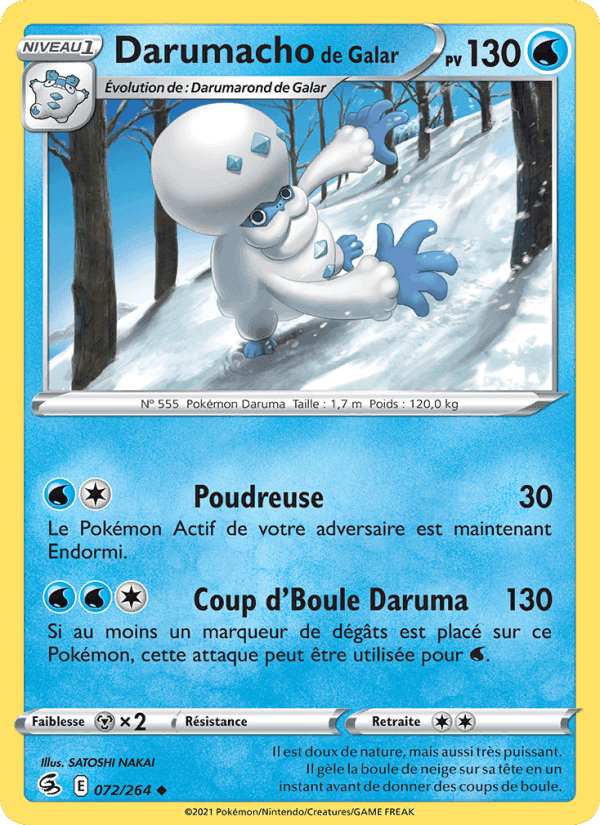 Darumacho de Galar, carte 72 de Poing de Fusion